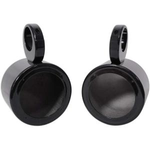 imageRockville Pair MAC525W 525quot Marine Wakeboard Tower Speaker Pods White PowderCoat Aluminum Waterproof Universal Mounting for Boats and ATVsBlack
