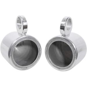 imageRockville Pair MAC65W 65quot White Aluminum Wakeboard Tower Speaker Pods Waterproof HighEfficiency Airspace Universal Fit for Marine and Boat AudioSilver