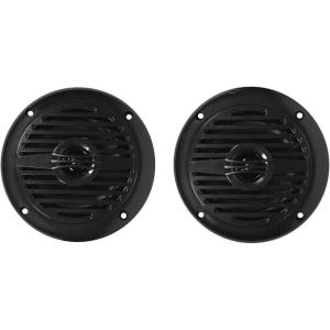 imageRockville Pair MS40B 200 Watt Marine Boat Speakers 4 Inch 4 Ohm Waterproof Compact Design HighFidelity Sound UVResistant for Boats and Outdoor UseBlack
