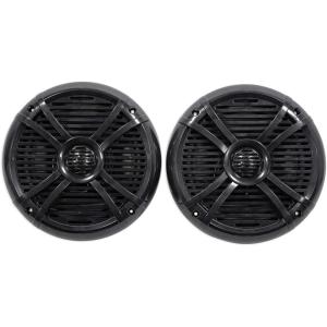 imageRockville Pair RMSTS80B 1000W 8quot Marine Boat Speakers 4Ohm Waterproof PEI Dome Tweeter Durable ABS Basket for Marine and Outdoor AudioBlack