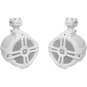 imageRockville Pair RWB70B 250W Marine Wakeboard Tower Speaker 65quot 360 Degree Swivel Waterproof Durable HighFidelity for Boats Jeeps ATVsWHITE