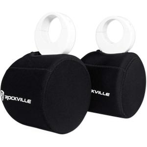 imageRockville Pair RWBC525 Neoprene Covers for 525quot Marine Wakeboard Tower Speakers WaterResistant Durable Fabric Snug Fit for Boating and Marine Audio