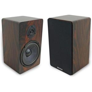 imageRockville Pair RockShelf 58C V2 360W 525quot Bookshelf Speakers 8 Ohm Kevlar Woofers Silk Dome Tweeters MDF Wood Grain Cabinet for Home Theater and MusicDark Wood