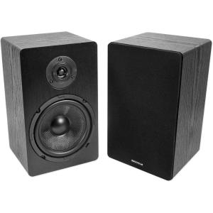 imageRockville Pair RockShelf 68B V2 400W Black 65quot Home Bookshelf Speakers 8 Ohm Kevlar Woofers Silk Dome Tweeters WallMountable for Home Theater and Stereo SystemsBlack