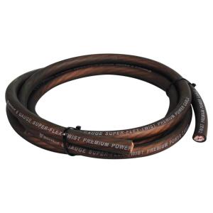 imageRockville R0G100 Red 0 Gauge AWG 100 Ft Car Amp PowerGround Wire Cable Flexible PVC Jacket Cool Cable Technology NoiseReducing Winding for Car Audio AmplifiersBlack