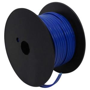 imageRockville R14G50MSBL 50ft 14 AWG Marine Speaker Wire Waterproof UVResistant OFCAluminum Composite UL1426 Rated Flexible Flat Design for Marine and Outdoor AudioBlue