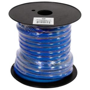 imageRockville R4G40BLUE 4 AWG 40 Ft Car Amplifier PowerGround Wire Spool True Gauge UltraFlexible High Conductivity NoiseReducing for Car AudioBlue