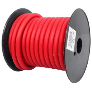 imageRockville R4G40BLUE 4 AWG 40 Ft Car Amplifier PowerGround Wire Spool True Gauge UltraFlexible High Conductivity NoiseReducing for Car AudioRed