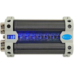 imageRockville RFC50F v2 50 Farad Car Audio Capacitor 3Digit Super Bright Blue LED Voltage Display Polarity Alerts HeavyDuty Terminals for Car Audio Systems
