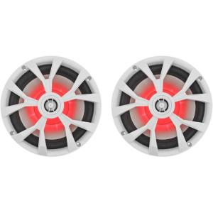 imageRockville RKL80MW Marine Boat Speakers 8quot 2Way 900W per Pair IP66 Waterproof LED Lights HighFidelity Sound for Boats and Outdoor UseWhite