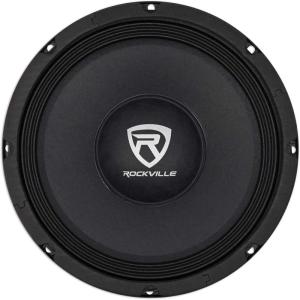 imageRockville RM108PRO MidRange Pro Car Speaker 10 600W 8 Ohm MidBass Kevlar Cone Open Basket CEA Compliant 56oz Magnet Perfect for Car Audio