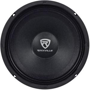 imageRockville RM84PRO MidRange Competition Car Speaker 8 300W 4 Ohm Kevlar Cone Open Basket CEA Compliant 100oz Magnet Perfect for Car Audio