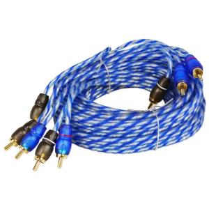 imageRockville RTR124 12ft 4Channel Twisted Pair RCA Cable 100 Copper Split Pin Low Noise Durable for Car Audio and Home Theater4 Channel