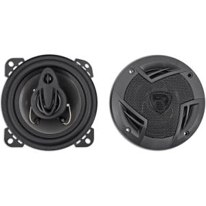 imageRockville RV43A 4quot 3Way Car Speakers 500W 4 Ohm Polypropylene Woofer Butyl Rubber Surround With Grilles CEA Compliant Perfect for Car Audio