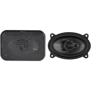 imageRockville RV463A 4x6quot 3Way Car Speakers 500W Rich Bass CEA Rated Polypropylene Woofer Butyl Surround With Grilles Perfect for Car Audio