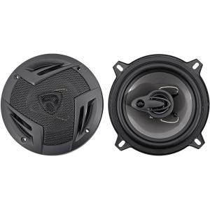 imageRockville RV53A 525quot 3Way Car Speakers 600W 4 Ohm Polypropylene Woofer Butyl Rubber Surround With Grille CEA Compliant Perfect for Car Audio