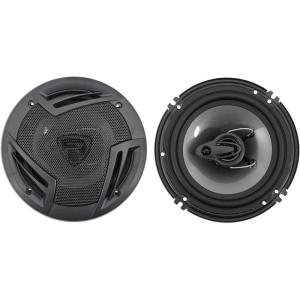 imageRockville RV63A 65quot 3Way Car Speakers 750W 4 Ohm Polypropylene Woofer Butyl Rubber Surround With Grilles CEA Compliant Perfect for Car Audio