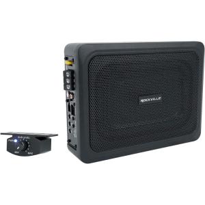 imageRockville RW8CA 600W Low Profile UnderSeat Active Car Subwoofer 2 Ohm Deep Bass Slim Design Easy Install Perfect for Car Audio Enthusiasts6x8 Inch