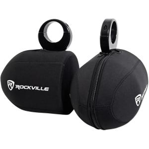 imageRockville RWBC 65quot Neoprene Marine Wakeboard Tower Speaker Covers 2 WaterResistant Durable Stitching Snug Fit for Boating and Outdoor Adventures