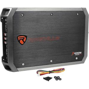 imageRockville RXAF1 1600W 4Channel Car Amplifier DynoCertified RMS MOSFET Power Supply ELNA Capacitors Class AB Perfect for Car Audio and Subs
