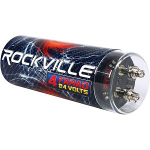 imageRockville RXC2D 2 Farad Stiffening Power Capacitor with LED Digital Volt Meter4 Farad