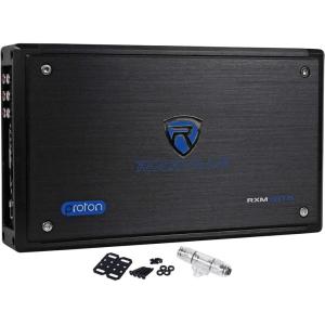imageRockville RXM8BTW 8Channel 1500W Marine Amplifier Bluetooth DynoCertified 750W RMS MarineGrade Build Compact 67quotx2quotx115quot for Boat and Marine AudioBlack