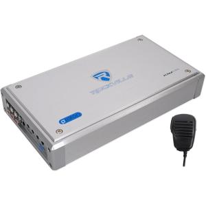 imageRockville RXMS30 2400W Max 4x150W RMS 4Channel MarineATV Amplifier Waterproof Compact HighSpeed MOSFET Perfect for Boats and OffRoad Audio