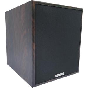 imageRockville Rock Shaker 10 Wood 10quot Subwoofer 600W Peak300W RMS Powered Home Theater Sub Deep Bass MDF Cabinet Adjustable Controls for Movies and MusicDark Wood