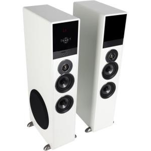 imageRockville TM80B Powered Home Theater Tower Speaker System Black 800W 8quot Subwoofers Bluetooth USBSD Playback FM Radio Remote Control Karaoke Ready Perfect for Home EntertainmentWhite