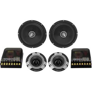 imageRockville X8C 8quot Competition Car Audio Speakers 1000W CEA Rated Titanium Tweeters Audiophile Crossovers Aluminum Bullet Perfect for Car Audio