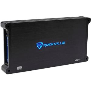 imageRockville dB15 Mono Car Amplifier 6000W ClassD DynoCertified Subsonic Filter EQ Crossover Bass Remote Perfect for Subwoofers and Car Audio