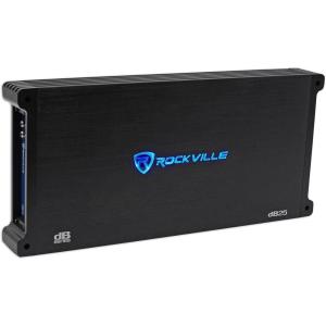 imageRockville dB25 2800W 2Channel 2Ohm Car Amplifier HighSpeed MOSFET Adjustable Crossover LED Remote Sub Control Perfect for Car Audio and Subs