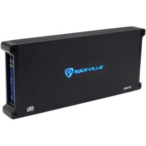 imageRockville dB45 3200W 4Channel 2Ohm Car Amplifier HighSpeed MOSFET Adjustable Crossover LED Remote Sub Control Perfect for Car Audio and Subs