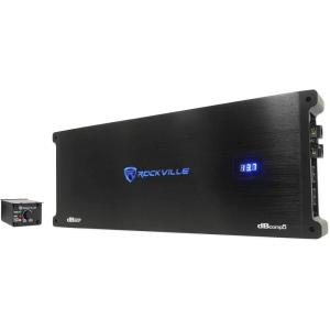 imageRockville dBcomp5 Competition 3500W Mono 1Ohm Car Amplifier DynoCertified MOSFET Adjustable Crossover Remote Sub Control Perfect for Car Audio