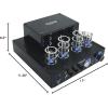 imageRockville BluTube LED Tube Amplifier Amp Home Bluetooth Receiver2 8quot Speakers
