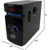 imageRockville HTS45 800w 51 Channel Home Theater Audio System Bluetooth Connectivity USBSD Playback WallMountable Speakers for Home Entertainment