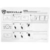 imageRockville KPS80 800W Peak 8quot 3Way KaraokePro Speakers 2 8 Ohm MDF Enclosure Wall Brackets Clear Vocals Perfect for Karaoke and Home Audio
