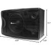 imageRockville Pair KPS12 1600W 3Way 12quot Karaoke Speakers 8 Ohm MDF Enclosure Wall Brackets for Karaoke DJ and Small Venue Sound