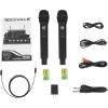 imageRockville RKI60 Dual UHF 8Channel Wireless Microphone Karaoke InterfaceMic Mixer Adjustable Echo Multiple Inputs Easy Setup for Home Karaoke and PartiesWO Bluetooth