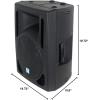 imageRockville RPG10BT 10quot Powered 600W DJ PA Speaker BlueTooth USB SD Remote
