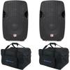 image2 Rockville SPGN108 10quot 1600W DJ PA Speakers 8OhmCarry Bags