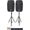 image2 Rockville SPGN108 10quot Passive 800W ABS Plastic PA SpeakersStandsCablesBags