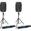 image2 Rockville SPGN108 10quot Passive 800W DJ PA SpeakersCrankUp Speaker Stands