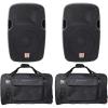 image2 Rockville SPGN128 12quot 2400W DJ PA Speakers 8OhmSpeaker Bags