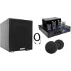 imageBluTube Tube AmplifierHome Theater Receiver2 525quot Black Ceiling SpeakersSub