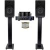 imageRockville BluTube LED Tube Amplifier Amp2 65quot Bookshelf Home SpeakersStands