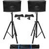 imageRockville Pair KPS10 10quot 3Way 1200 Watt MDF KaraokePro SpeakersTripod Stands
