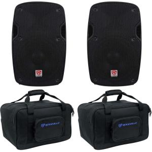 image2 Rockville SPG88 8quot 800w DJ PA Speakers Lightweight Cabinets 8OhmBags