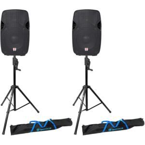 image2 Rockville SPGN108 10quot Passive 800W DJ PA SpeakersCrankUp Speaker Stands