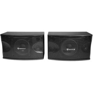 imageRockville KPS80 800W Peak 8quot 3Way KaraokePro Speakers 2 8 Ohm MDF Enclosure Wall Brackets Clear Vocals Perfect for Karaoke and Home Audio